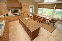 Riverview Colonial kitchen from above resized 600