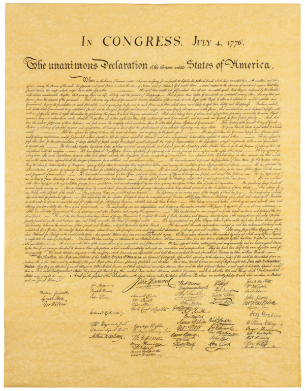 Declaration of Independence resized 600