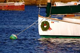 Catboat Christmas wreath