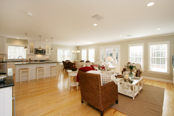 Chatham Beach House living room & kitchen resized 600