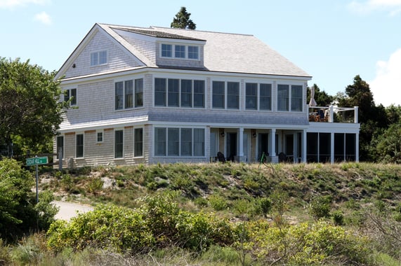 Cape Cod  Waterfront Custom Home Before and After 