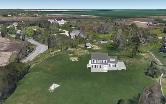 Cape Cod Custom Home Design 3D 1