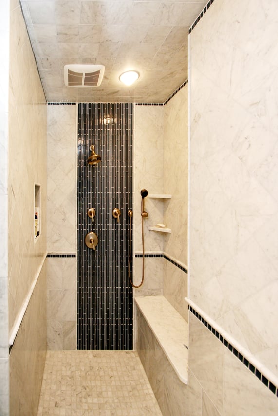 Custom Tiled Master Shower 