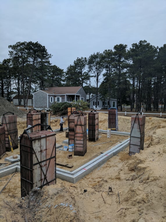 Custom Home Cape Cod, Foundation