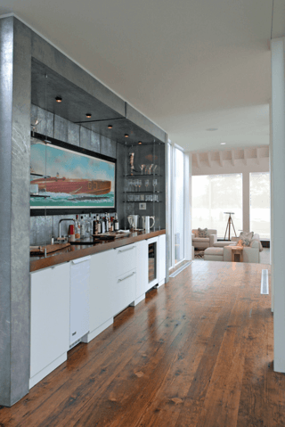 Great galley bar for a Cape Cod home