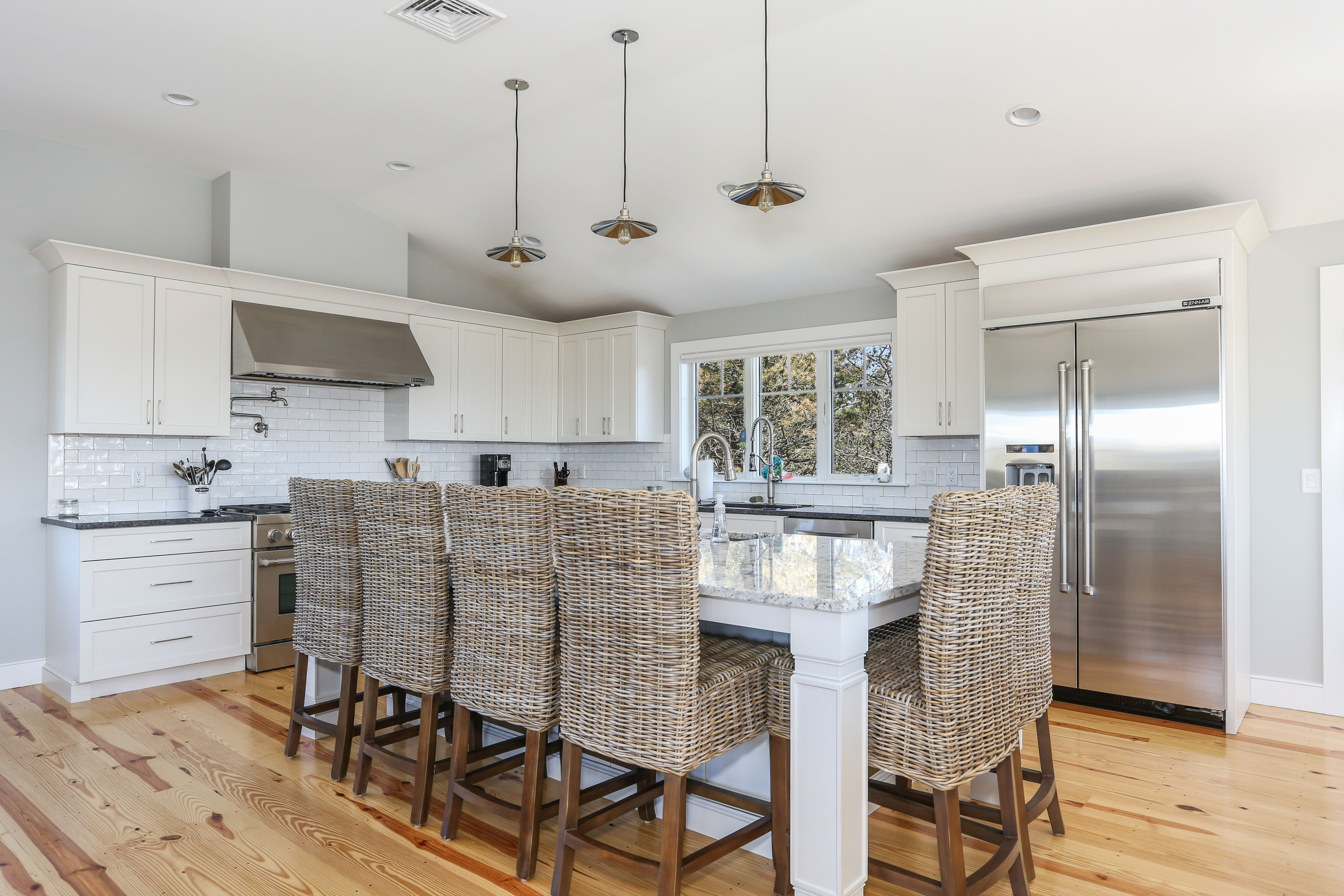 Custom Kitchen with Oversize Island